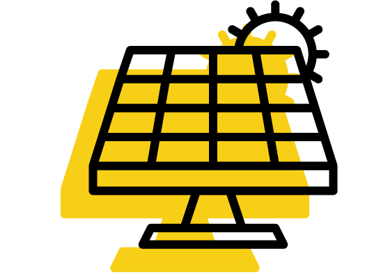 Icone panneaux solaires